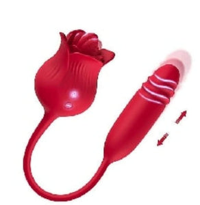 Big Mouth Stimulator with Licking Tongue and Thrusting Vibrator