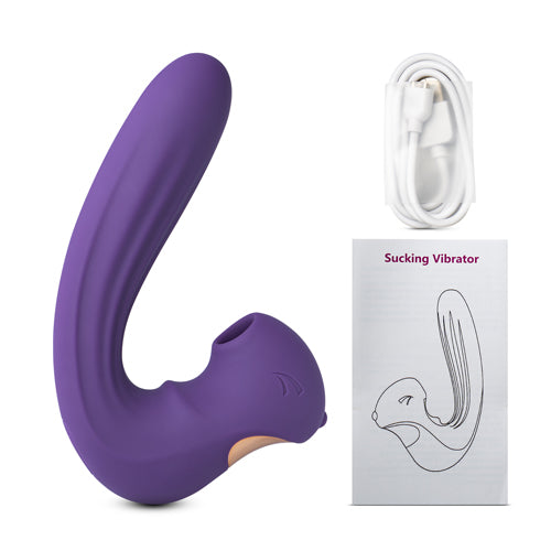 10-Speed Purple Color Silicone Clitoral Squirrel Vibrator